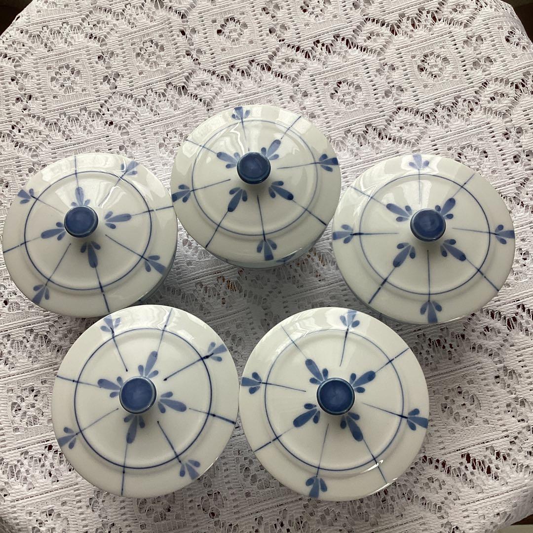 5客の湯呑み茶碗