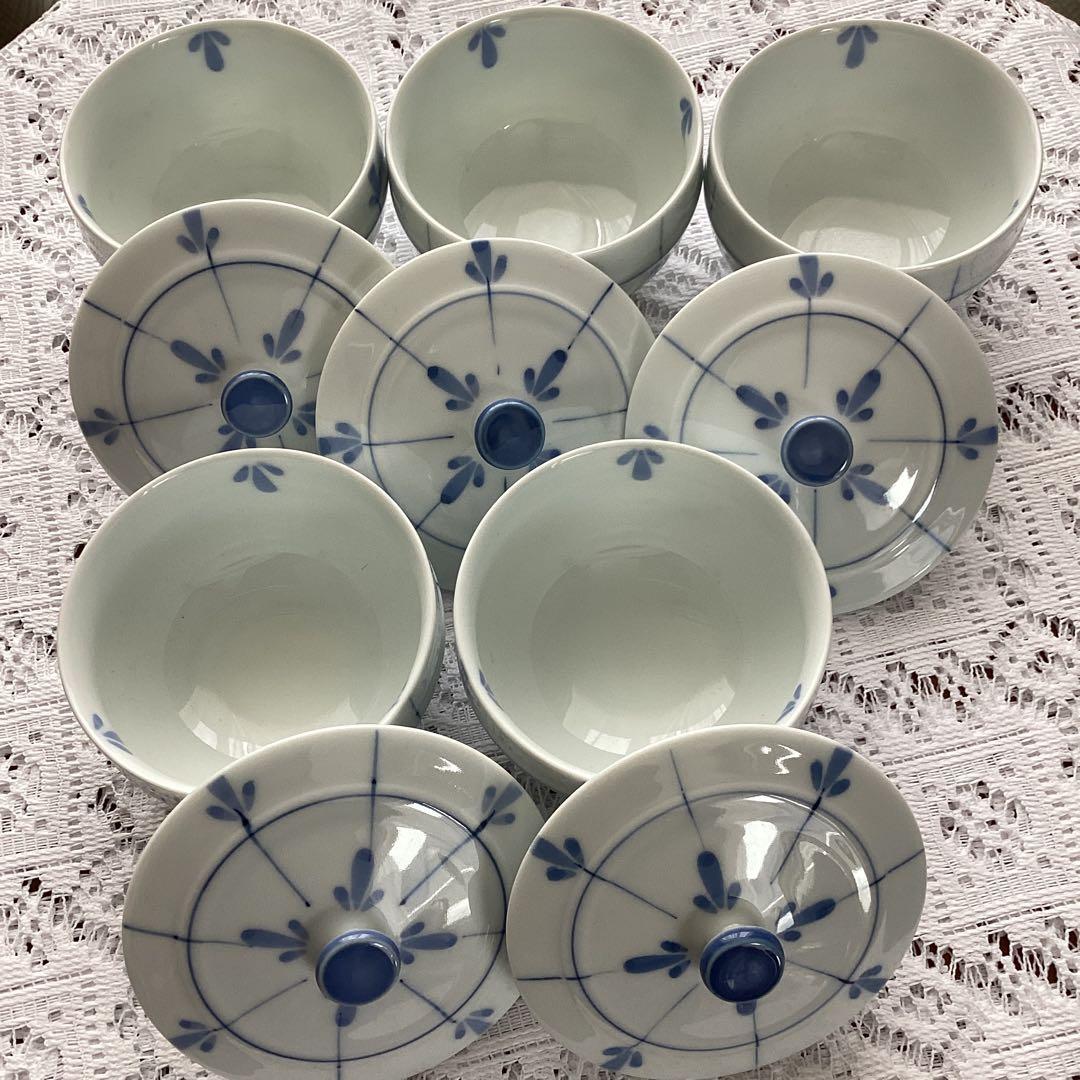 5客の湯呑み茶碗