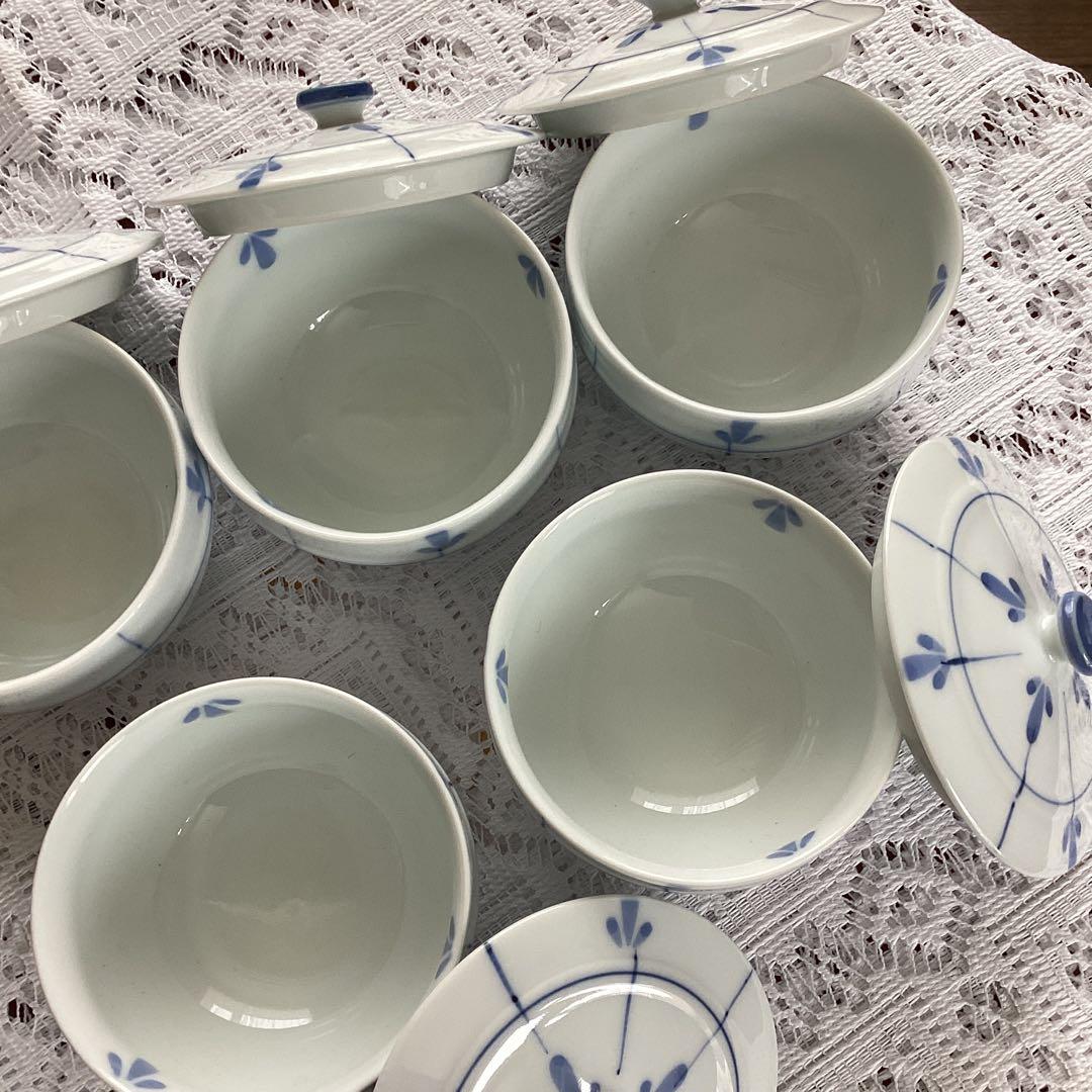 5客の湯呑み茶碗