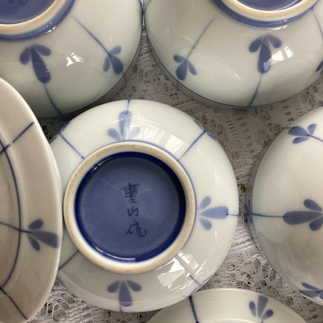 5客の湯呑み茶碗