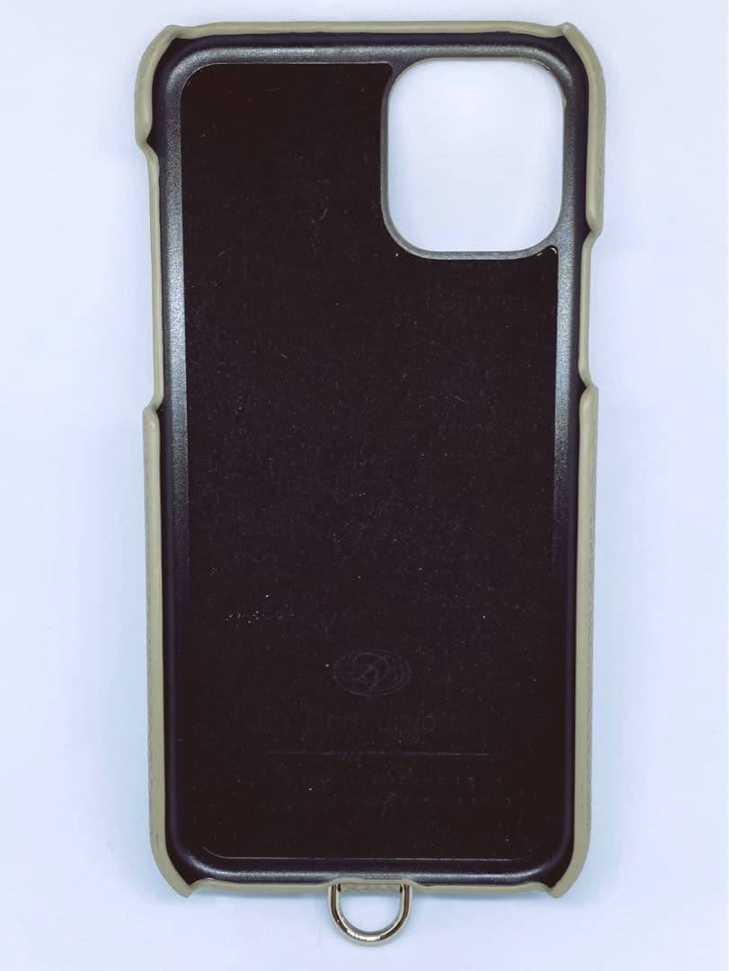 新品未使用　demiurvo グレー レザー iPhone11Pro ケース