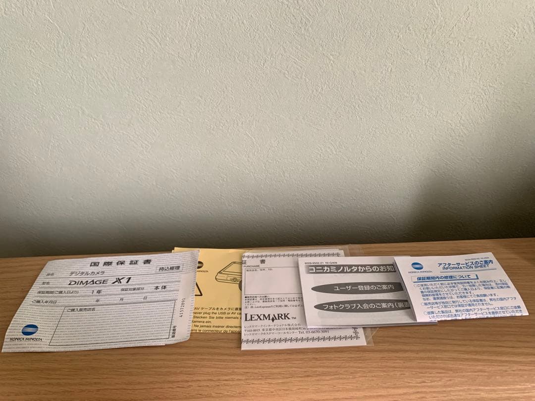 KONICA MINOLTA dimage x1 美品 動作確認済 フルセット？