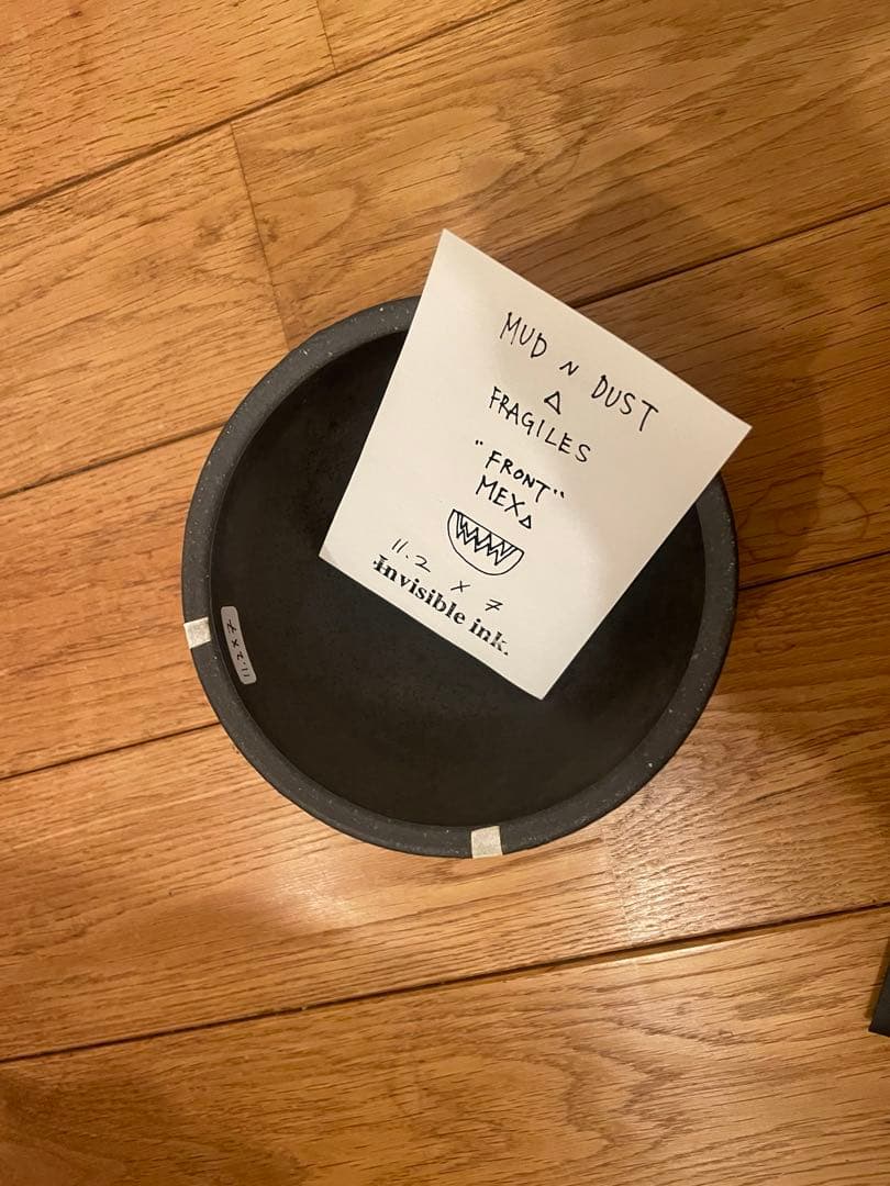 invisible ink. \"FRAGILES “F. MEX.”