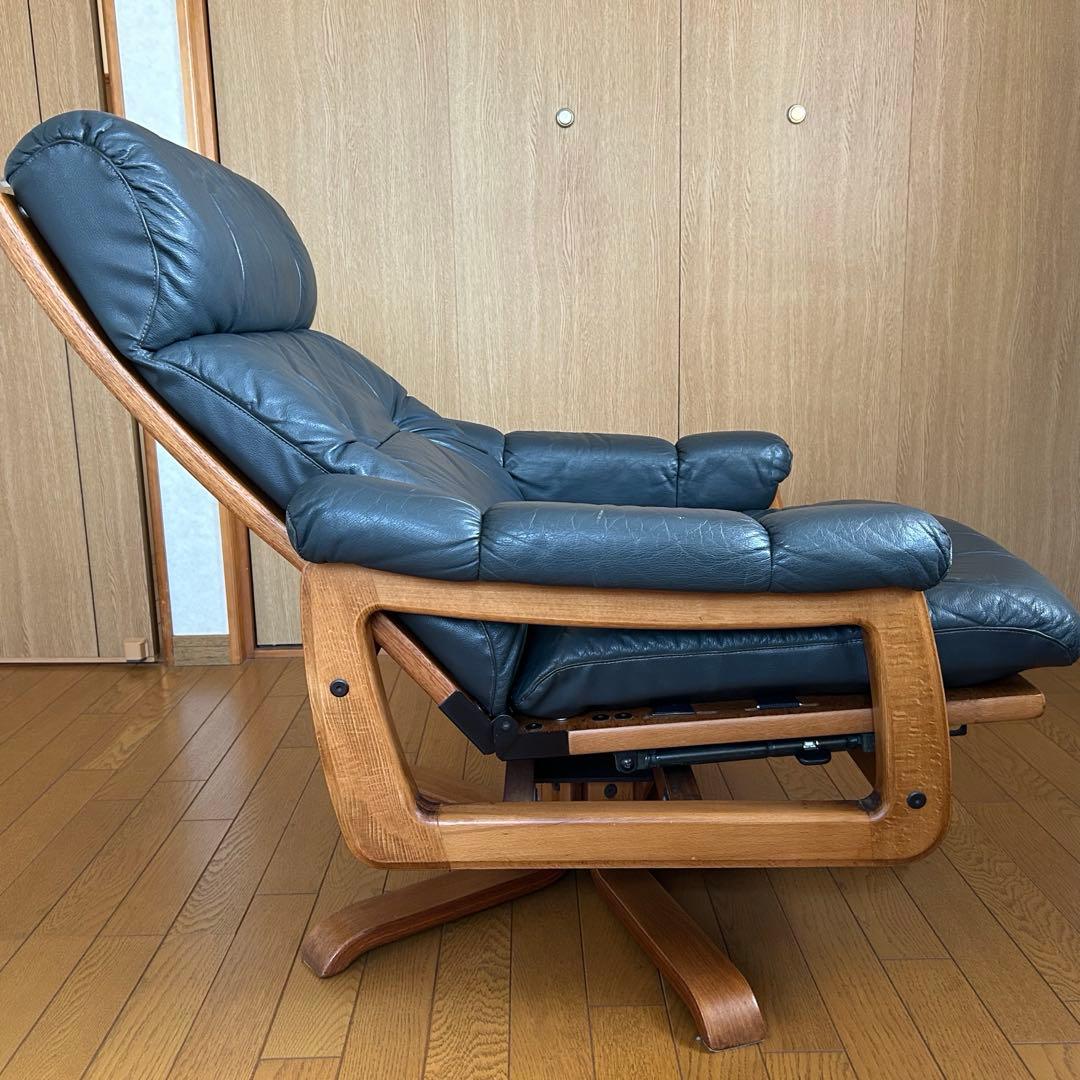 冨士ファニチア FUJI FURNITUREリクライニングチェア 本革