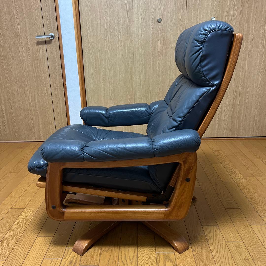 冨士ファニチア FUJI FURNITUREリクライニングチェア 本革