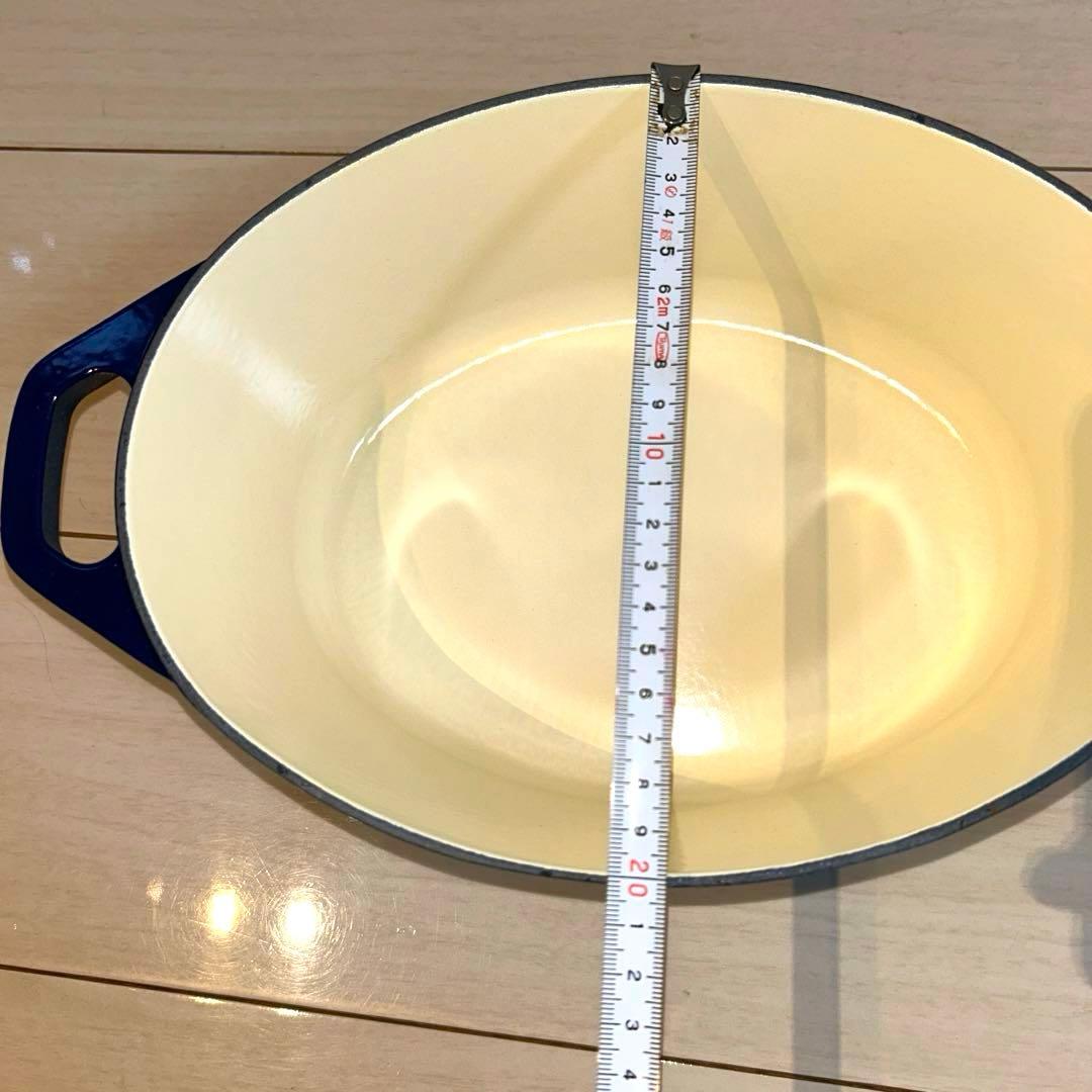 CHASSEUR シャスール ネイビー 紺　両手鍋 鋳鉄製 27㎝