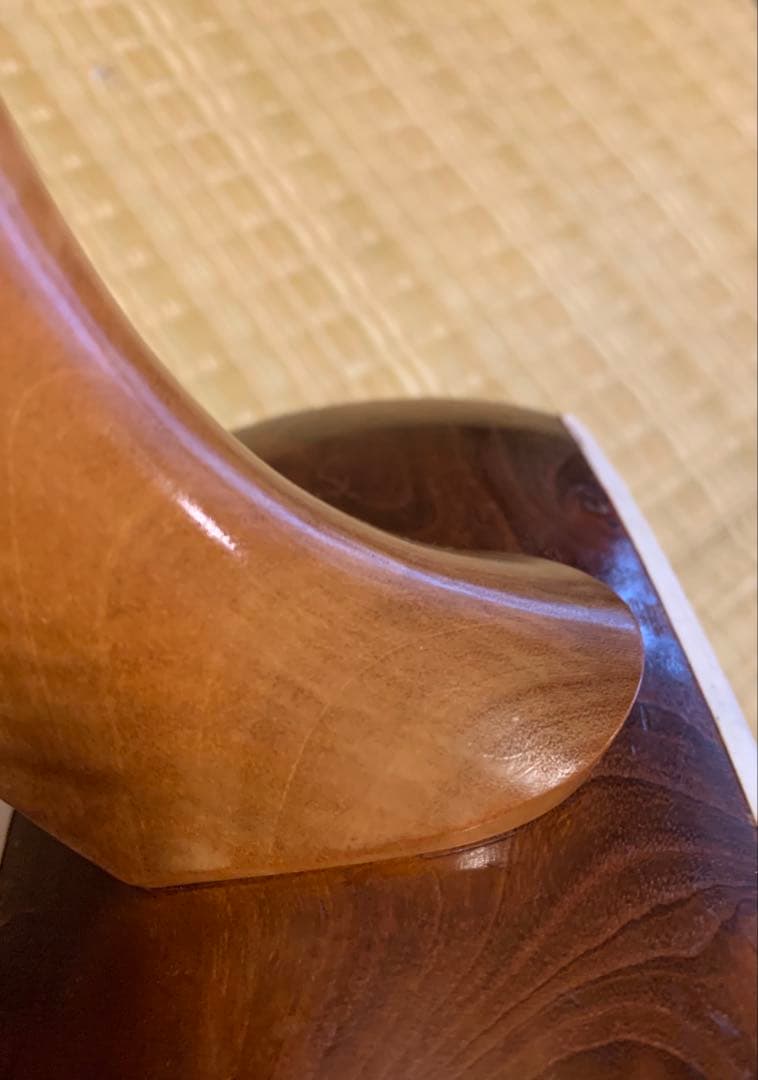 【特選】期間限定値下げ　白紅木三味線 三味線三折れ式　天然素材糸巻き ケース付き