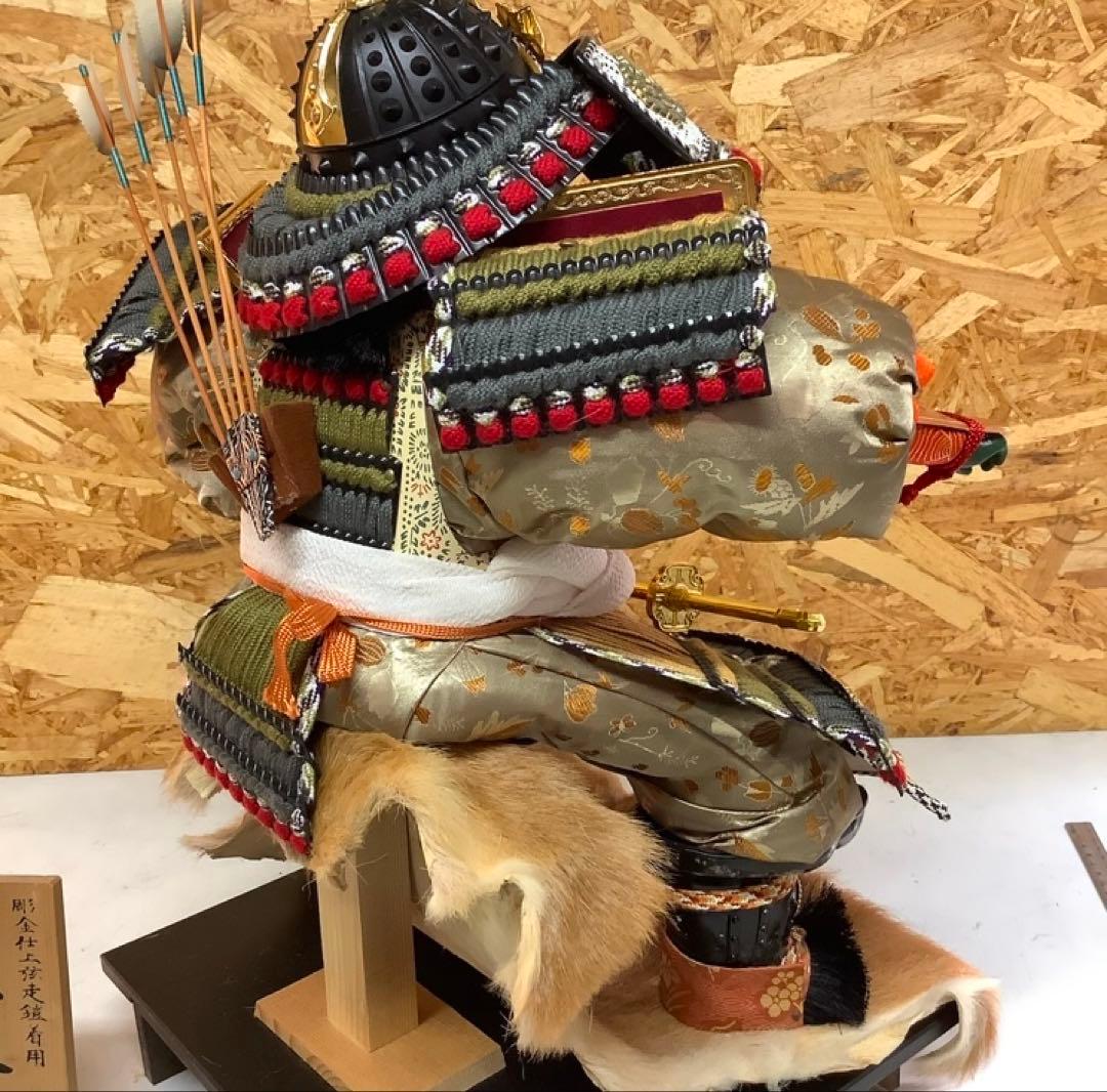 五月人形 子供大将飾 端午の節句 兜飾り（Q-37)