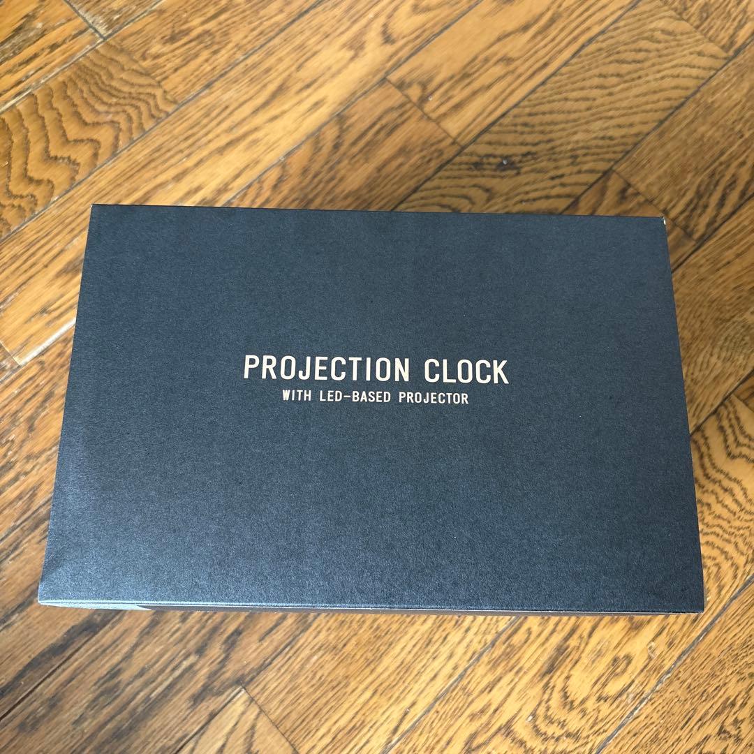 【新品・未使用品】Projection Clock アラビック ホワイト