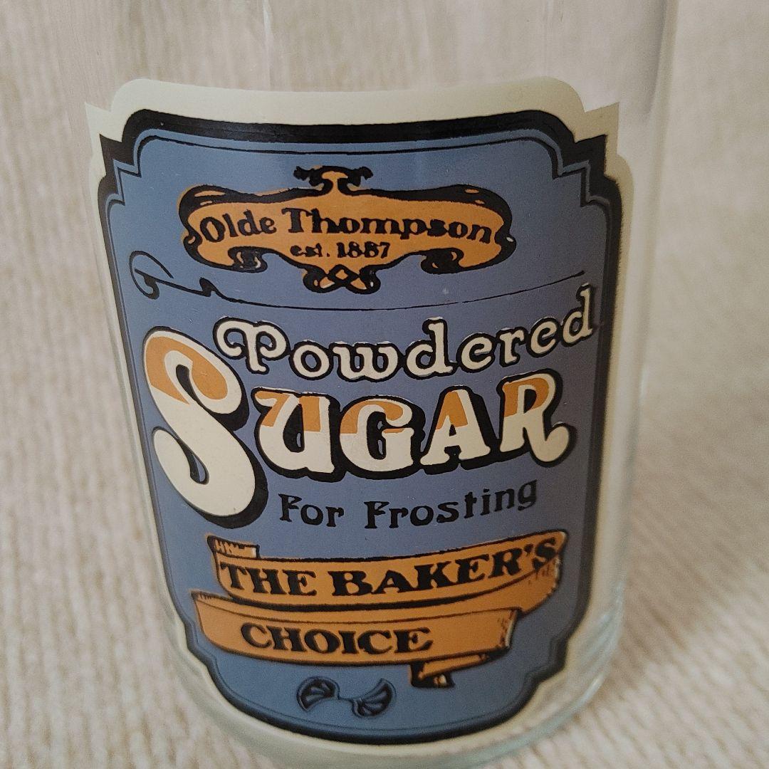 USA　ヴィンテージ　ガラス製キャニスター　小物入れ