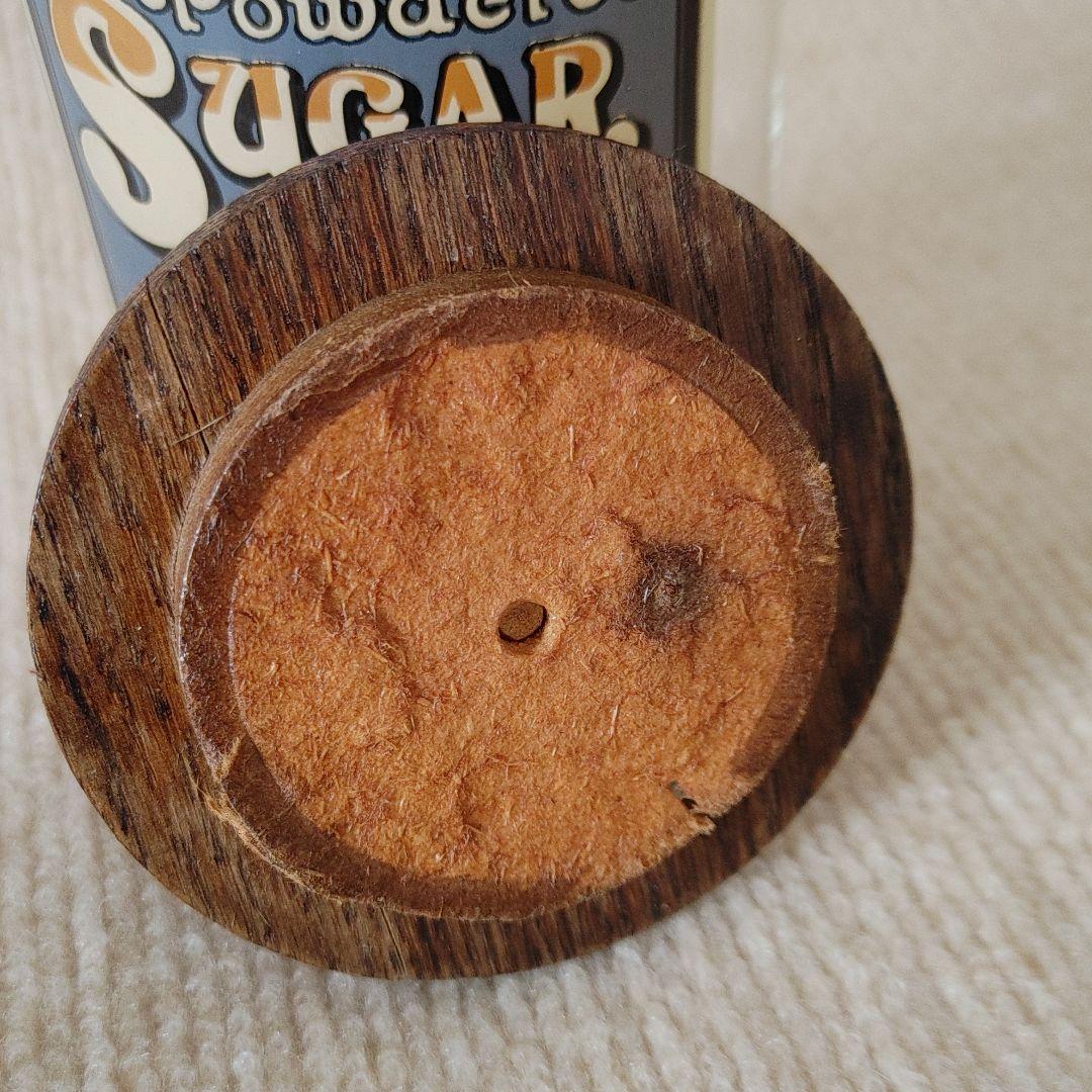 USA　ヴィンテージ　ガラス製キャニスター　小物入れ