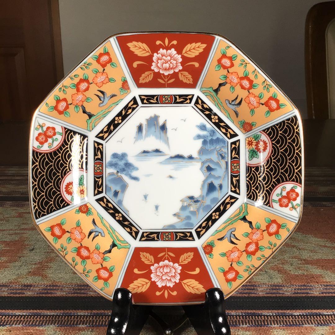 『ワクワクうー特価』　有田焼　弥生　金彩古伊万里山水　取皿　5枚