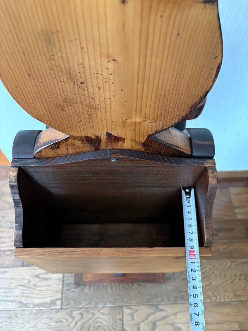 アンティーク調ウサギ型木製スタンド
