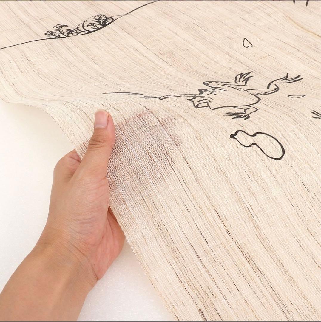 鳥獣戯画　のれん　万葉舎