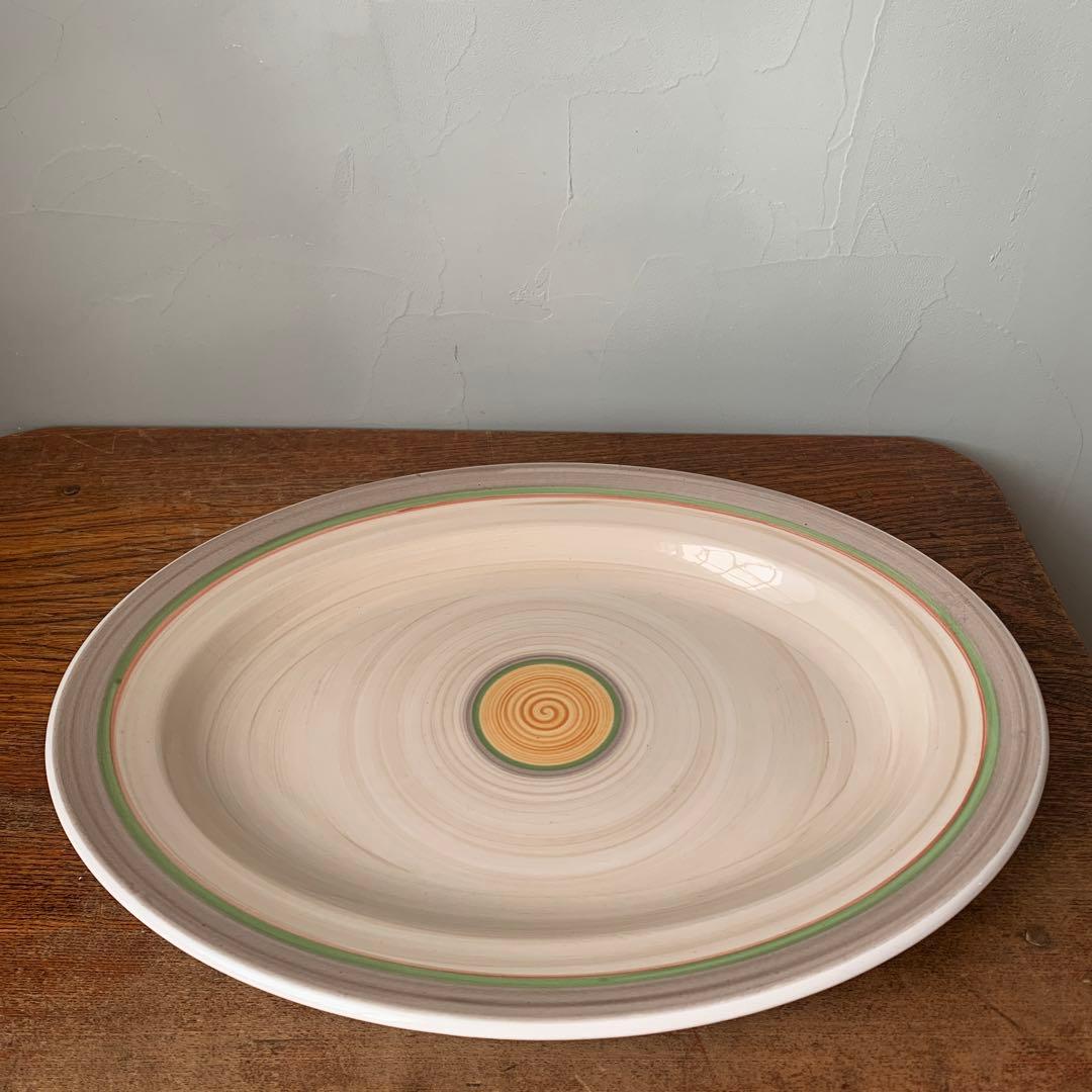 確認用　イギリス製　DUDSON Artisan ダドソン　オーバル　楕円　大皿