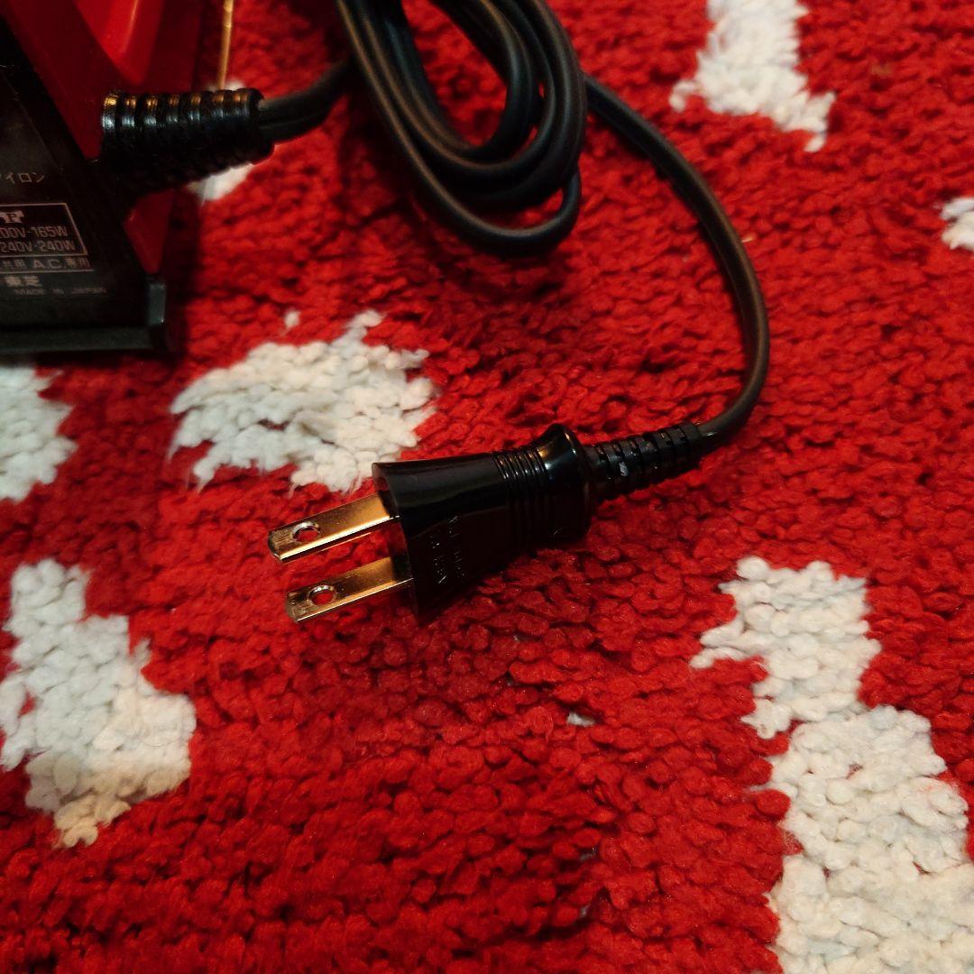 【入手困難】東芝 TA-115D ミニアイロン 赤　動作確認済　レトロチック