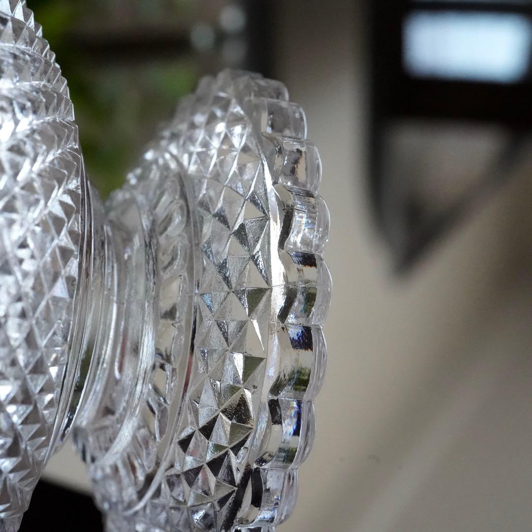 オールドバカラ ディアマン ビゾー｜蓋物 ボンボニエール★美品 希少品 19世紀