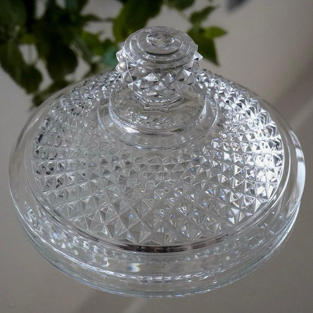 オールドバカラ ディアマン ビゾー｜蓋物 ボンボニエール★美品 希少品 19世紀