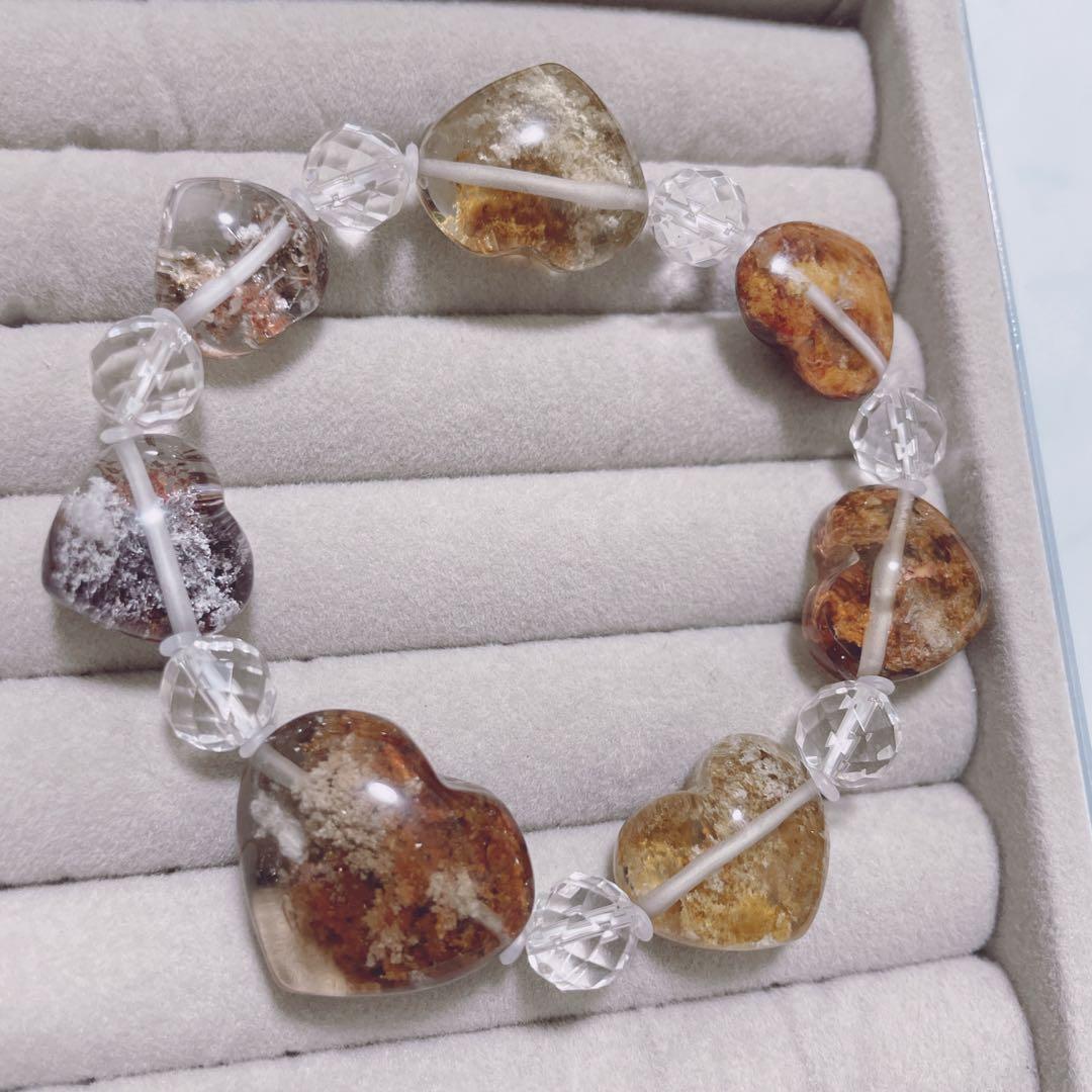 ガーデンクォーツ ハート 四季 紅葉 可愛すぎる♡ レア 高品質 透明度 激レア