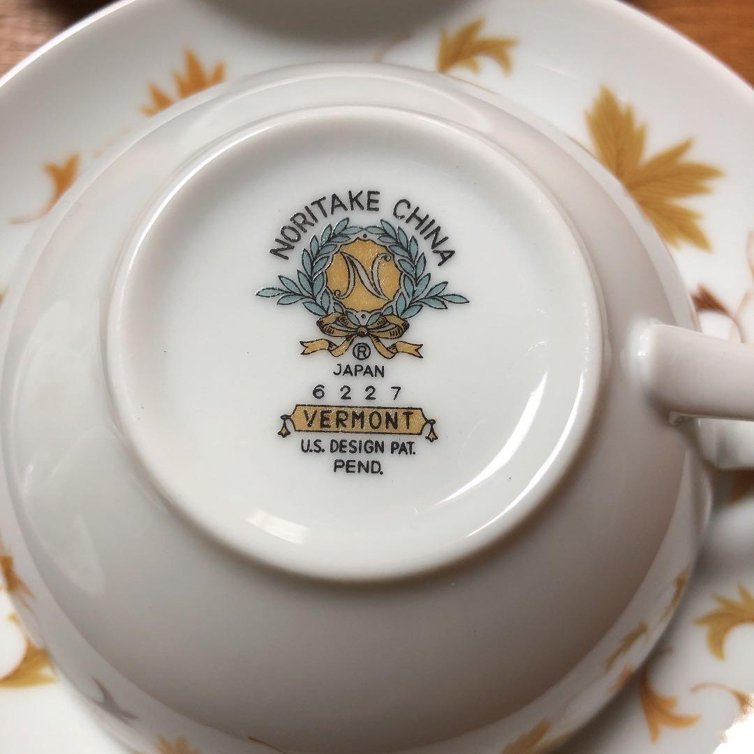 未使用　オールドノリタケ　6客　メープルリーフ