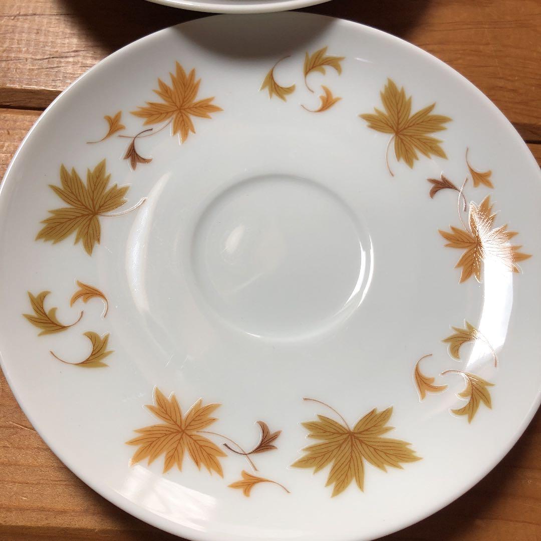 未使用　オールドノリタケ　6客　メープルリーフ