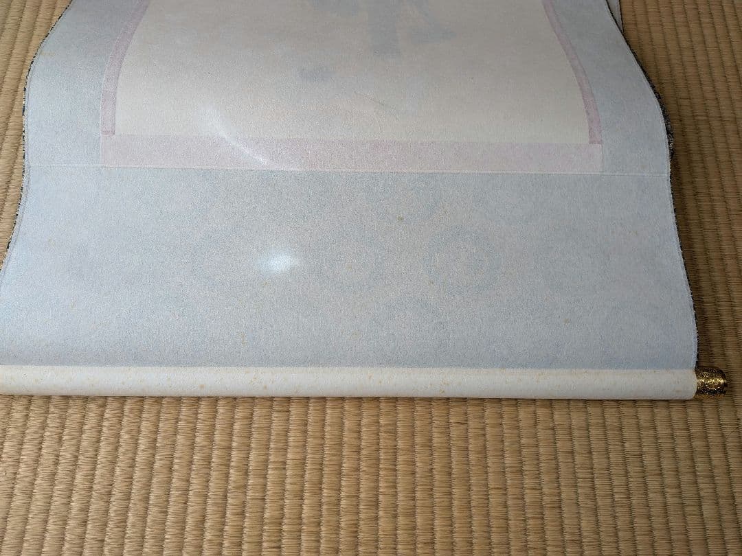 No.6 掛軸　書　前大徳老師　須賀玄道　六字名号「南無阿弥陀仏」共箱