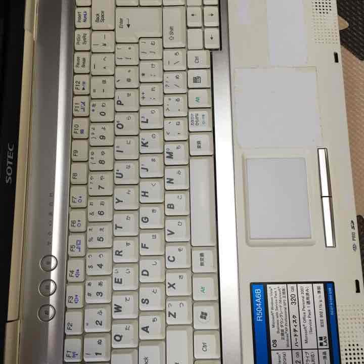 ノートPC ソーテック win7