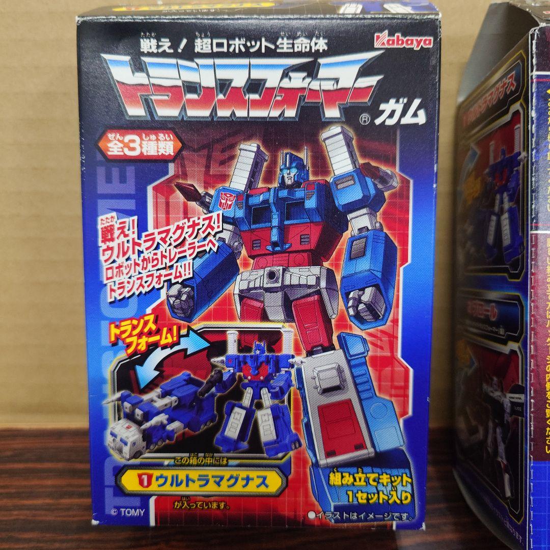 トランスフォーマーガム　3体セット　カバヤ　プラモ　組み立てキット　フィギュア