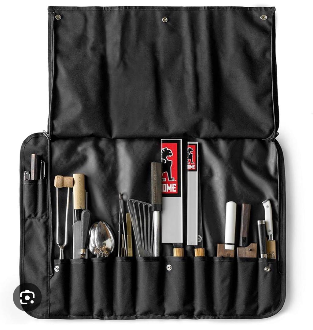 CHROME KNIFE ROLL ALL BLACK 包丁ケース ナイフ
