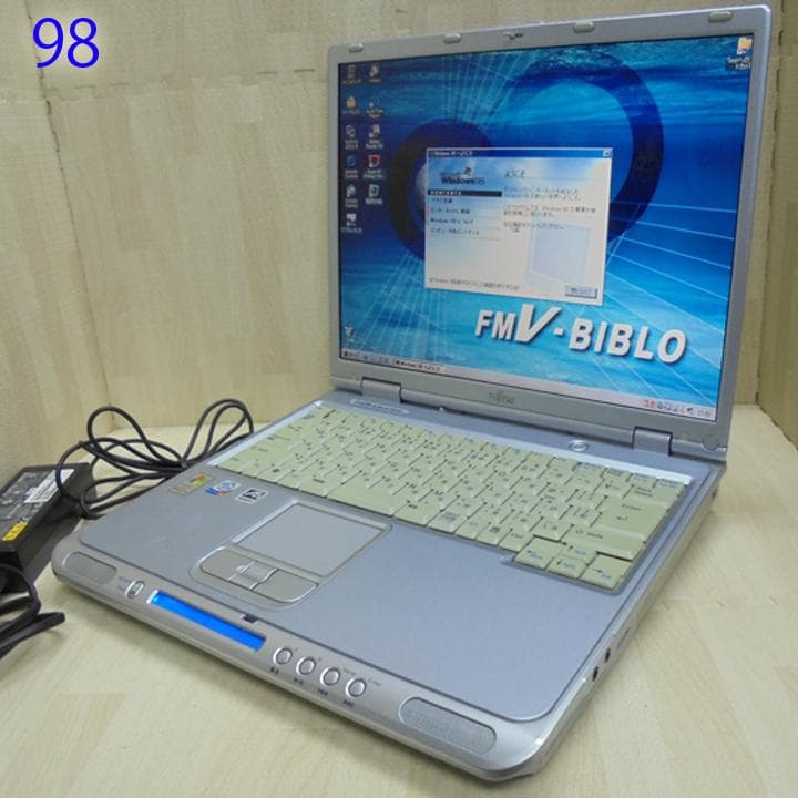旧型PC　富士通　BIBLO NB18C／WinXP&98 デュアル／FDD内蔵