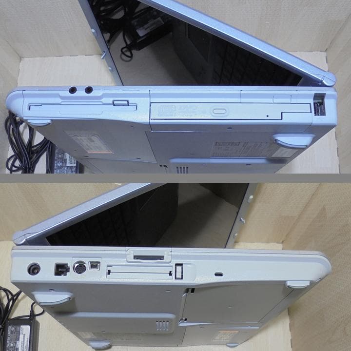旧型PC　富士通　BIBLO NB18C／WinXP&98 デュアル／FDD内蔵