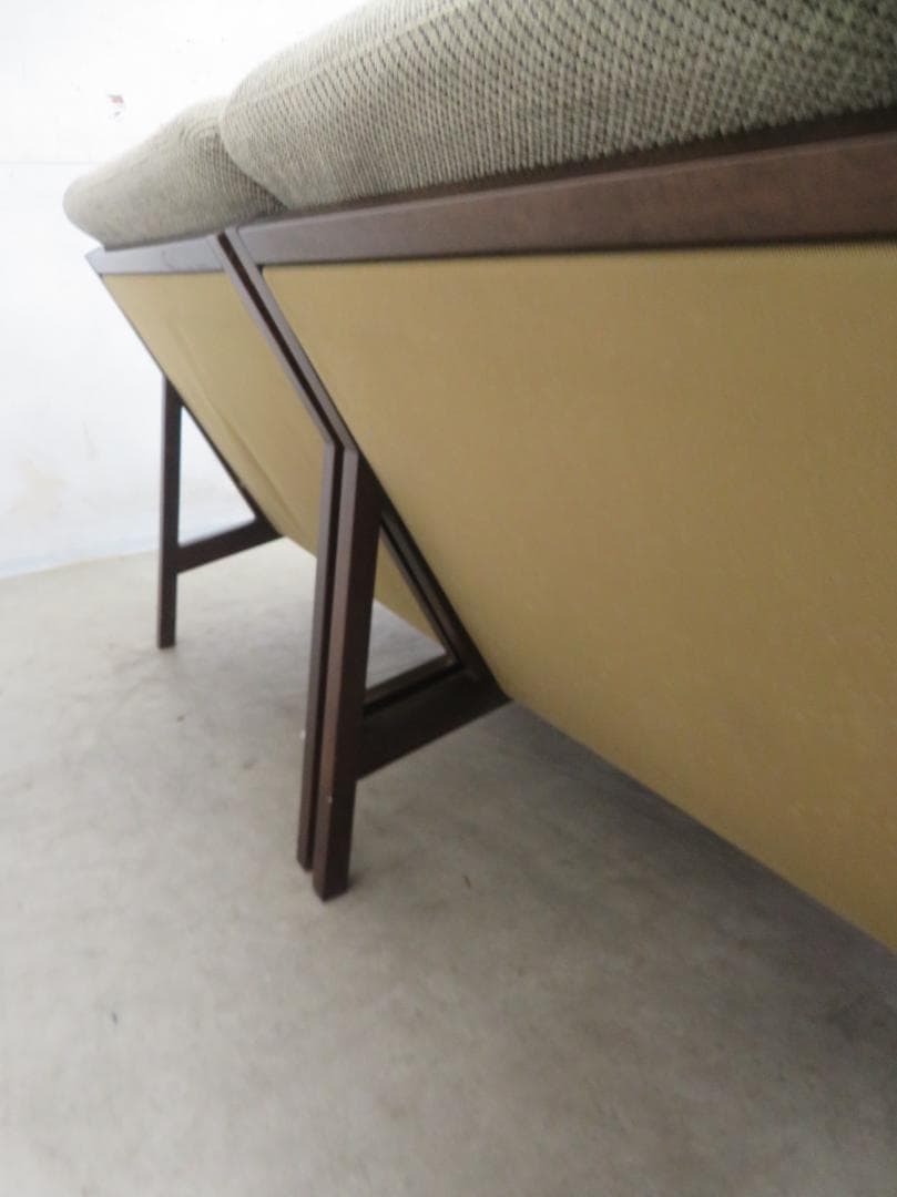 美品■カリモク■WA3105■2人掛けソファ■オーク材■セパレート■北欧モダン■