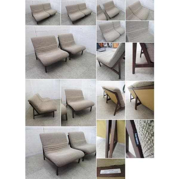 美品■カリモク■WA3105■2人掛けソファ■オーク材■セパレート■北欧モダン■