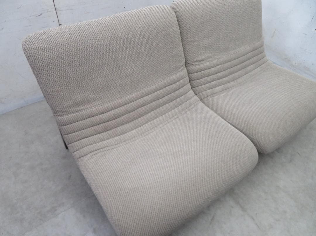 美品■カリモク■WA3105■2人掛けソファ■オーク材■セパレート■北欧モダン■