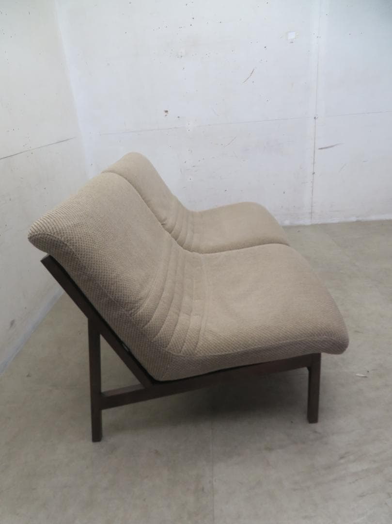 美品■カリモク■WA3105■2人掛けソファ■オーク材■セパレート■北欧モダン■