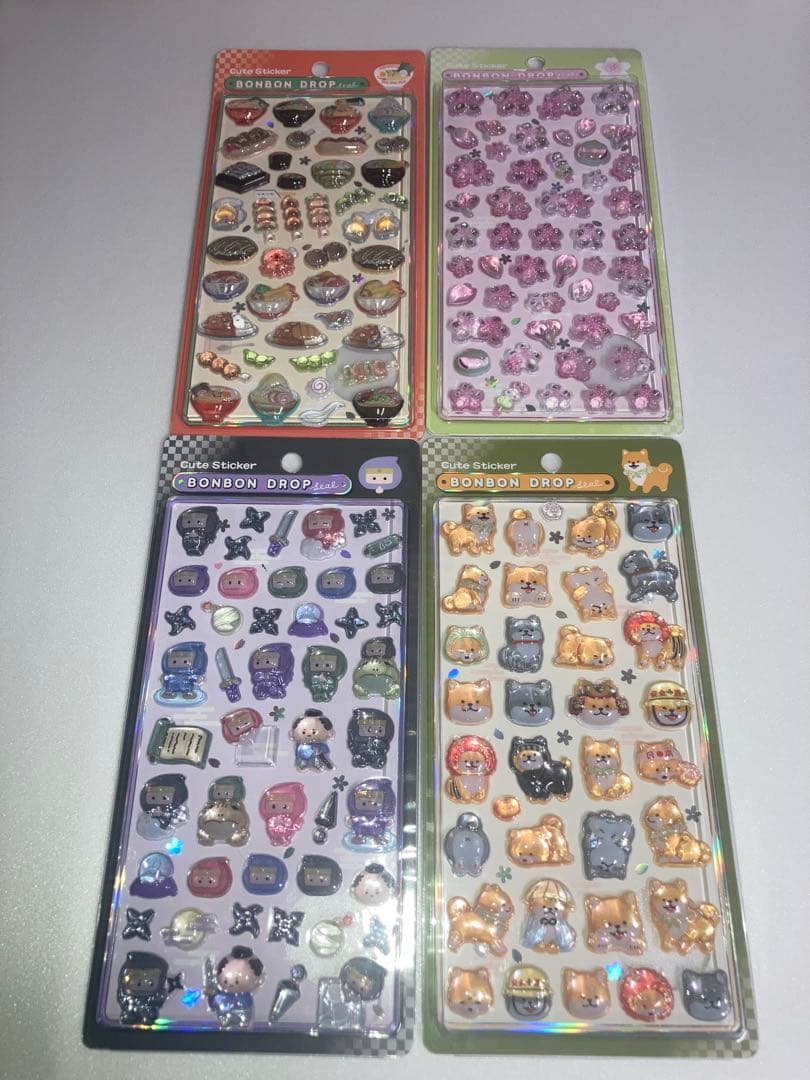 国内完全正規品　ボンボンドロップシール　和柄8種セット