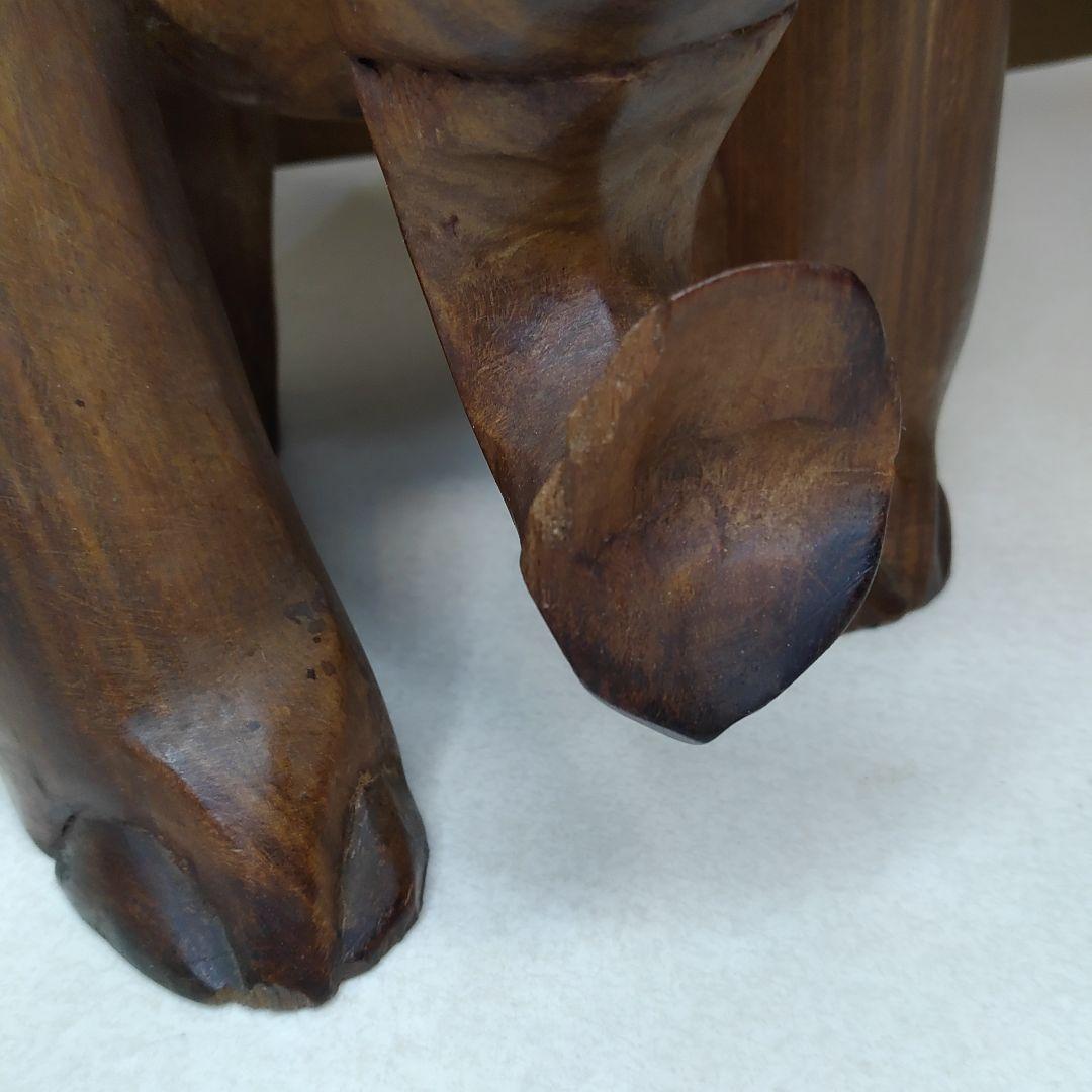 2セット Elephant stool エレファントスツール 象 木製 送料無料