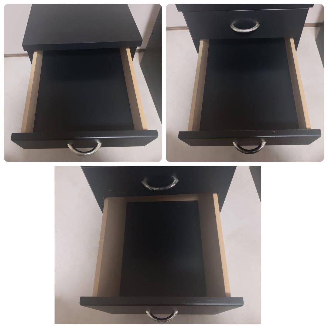 ワークデスク チェスト ラック 鏡面 3点セット