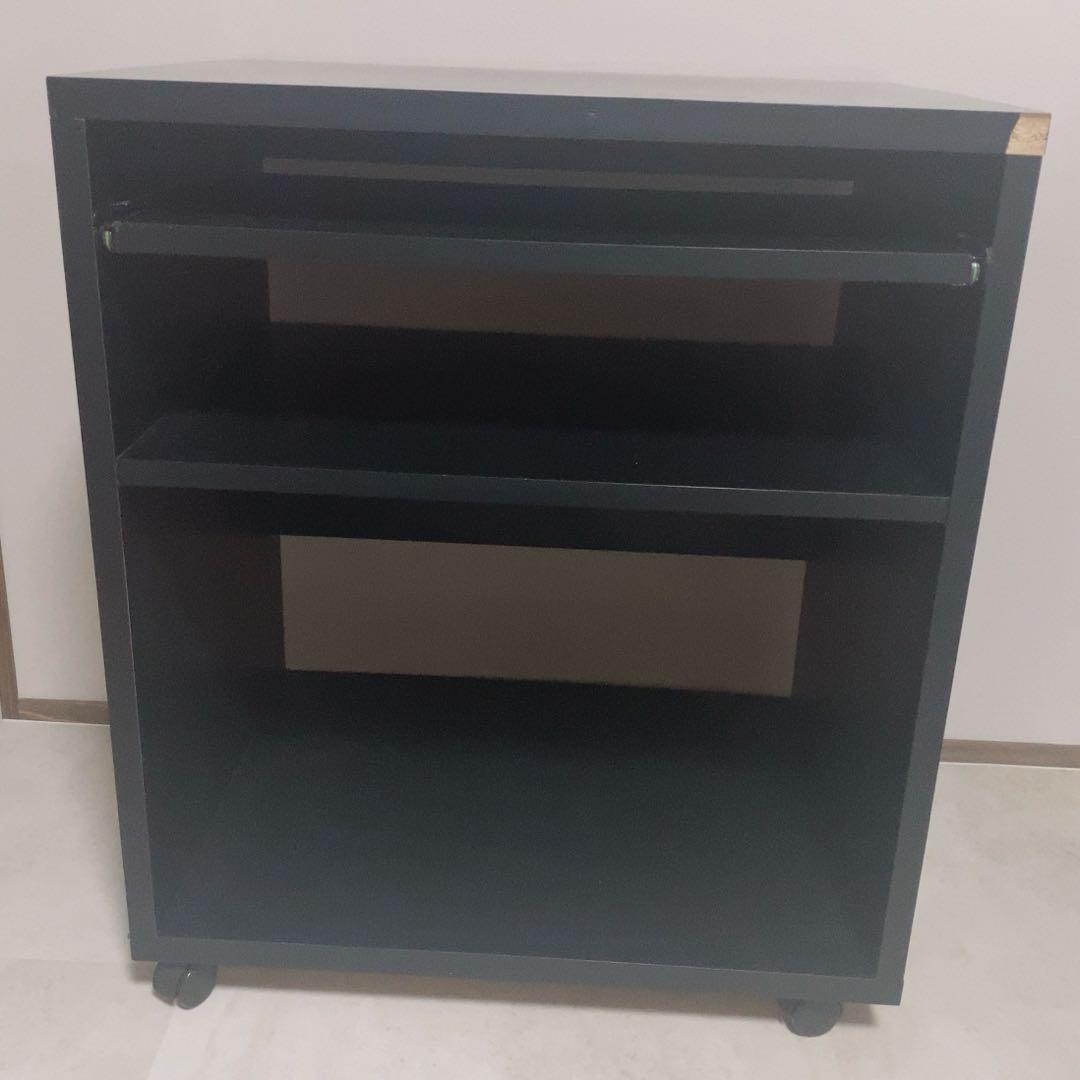 ワークデスク チェスト ラック 鏡面 3点セット