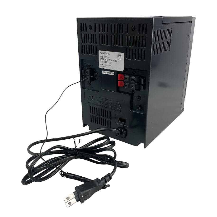 未使用■WINTECH■ CDカセットミニコンポ AM・FM KMC-113