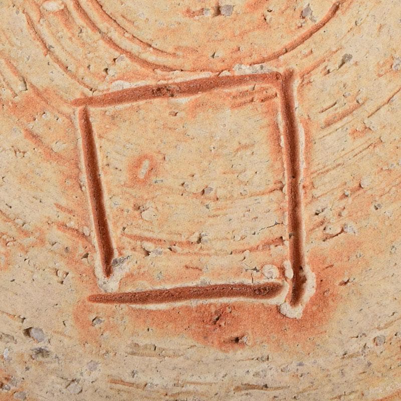 北大路魯山人作　網目文　銘々皿　五客　銘「磯風」　清水公照極め箱　M　R9391