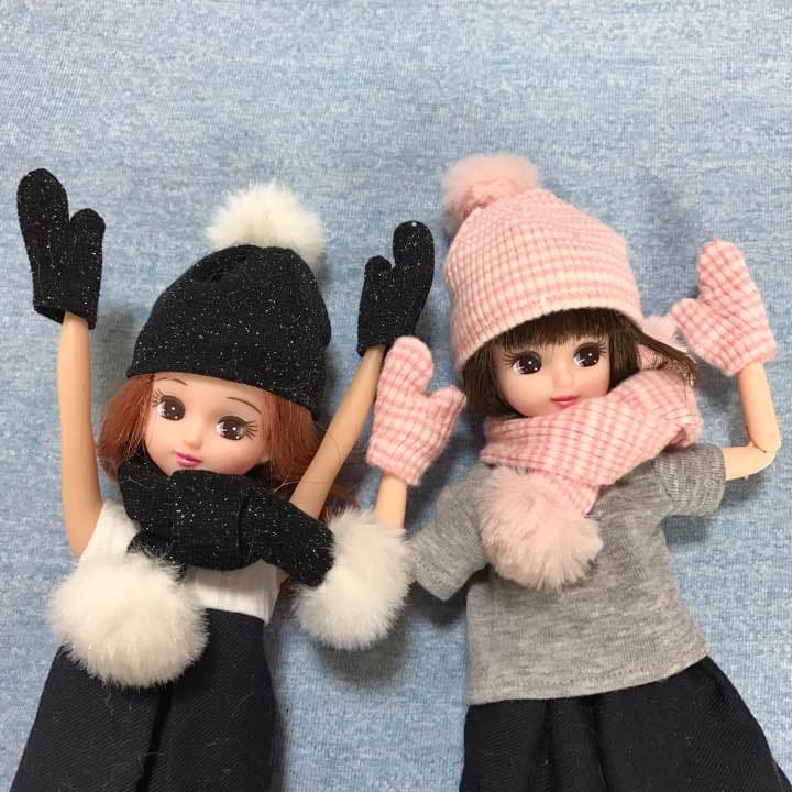ドール服♡ニット帽&マフラー&手袋