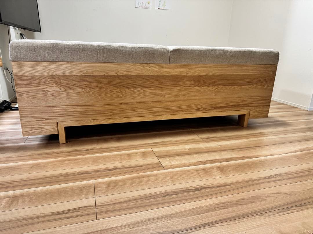 【美品】カンディハウス ATILLA LUX リビングソファ / 旭川家具