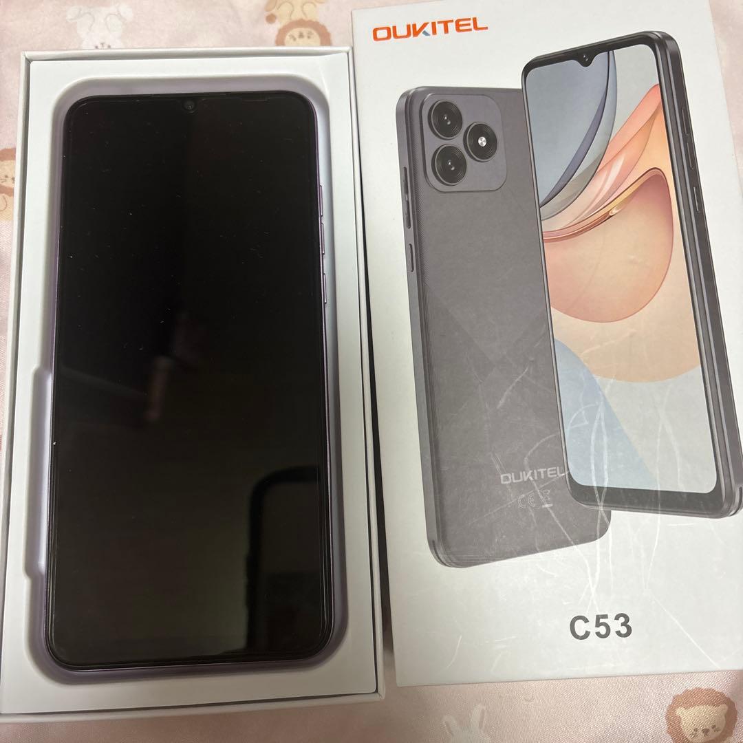 OUKITEL C53 スマートフォン 本体 パープル