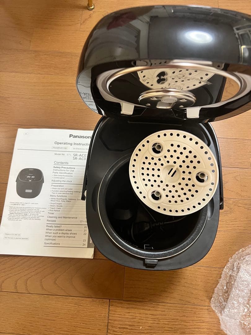 海外対応　SR-AC071 Panasonic ブラック 炊飯器 多機能