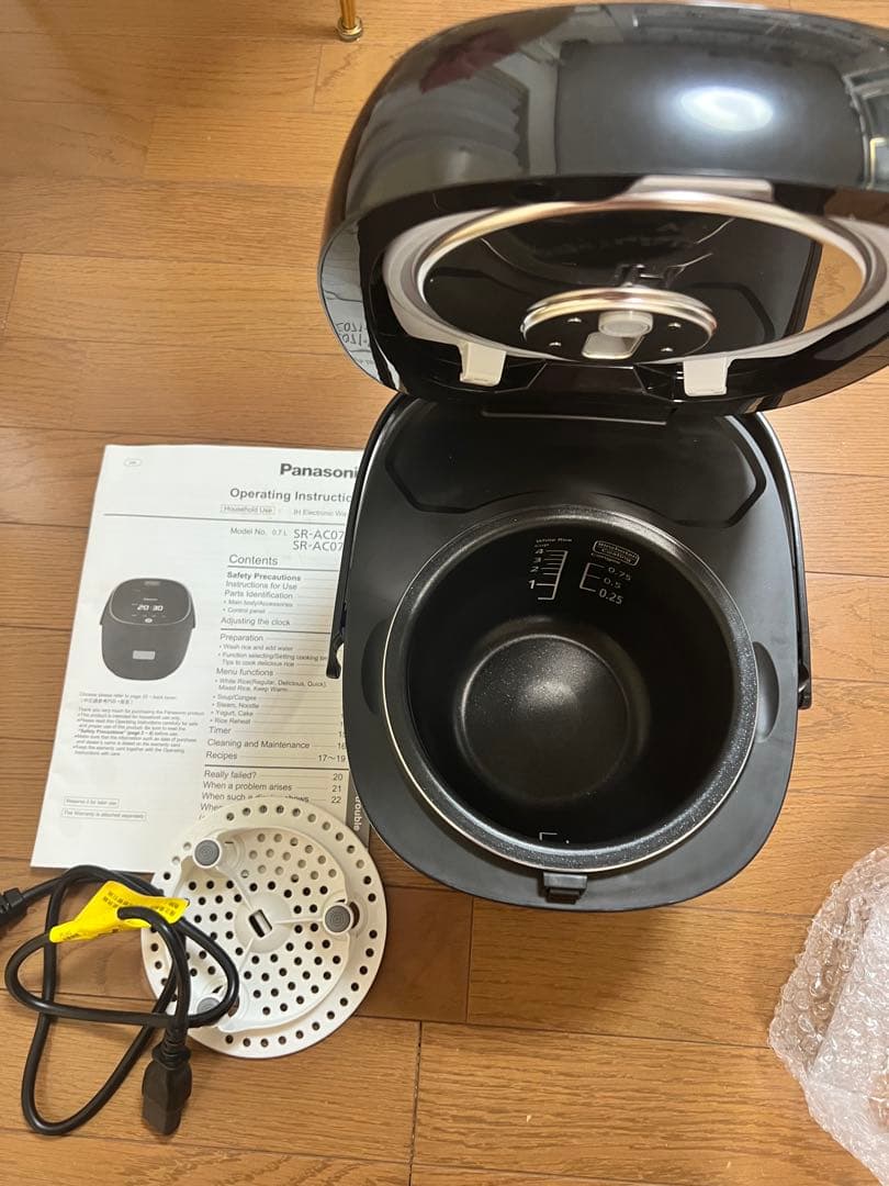 海外対応　SR-AC071 Panasonic ブラック 炊飯器 多機能