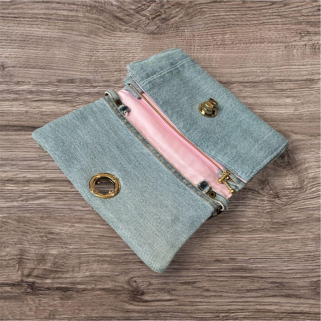 デニムリメイク★★お財布ショルダー