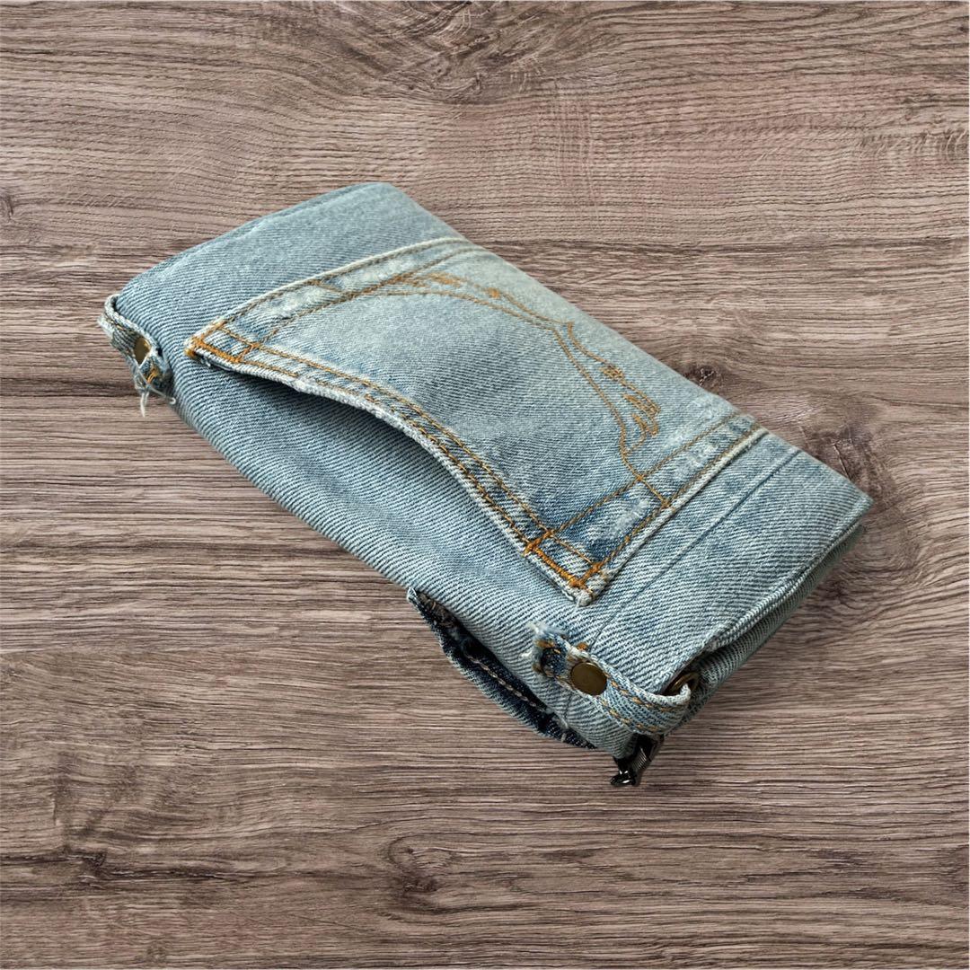 デニムリメイク★★お財布ショルダー