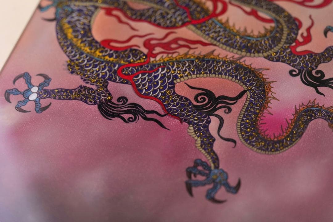 【風水画】困難を超える黒龍