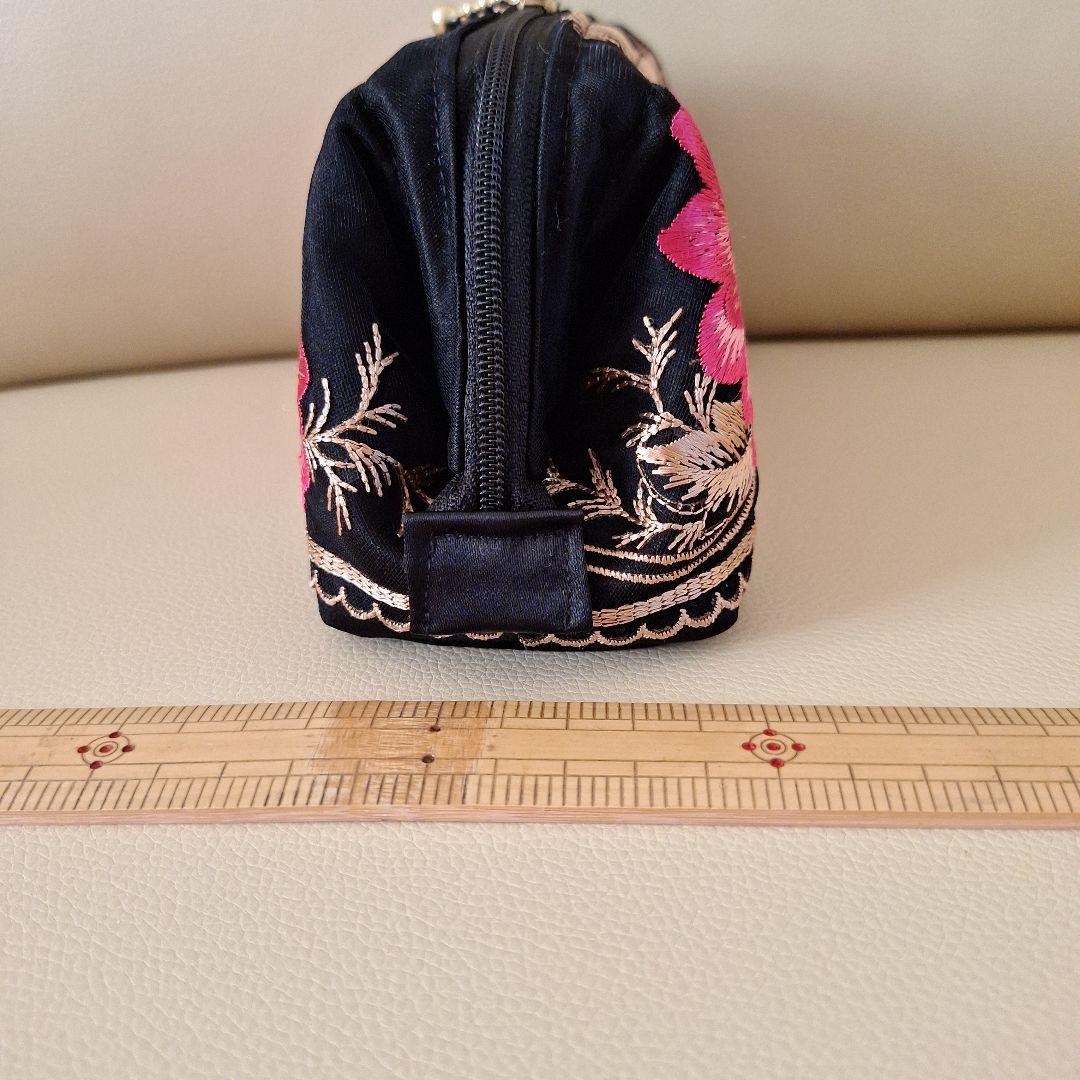 ちびくろ ハンドメイド ワイヤーポーチ お化粧ポーチ